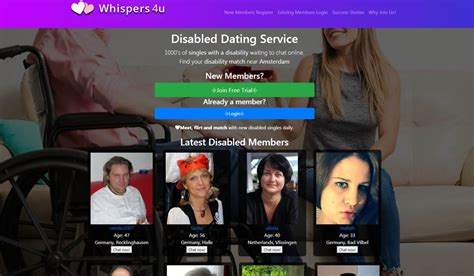 Handicap dating sites - Disabled Dating Community Canada! The dating site for disabled singles and those looking to make genuine connections. Join our community of individuals in your local area and across the country. Match with someone who loves you for you. Love could be right around the corner. 